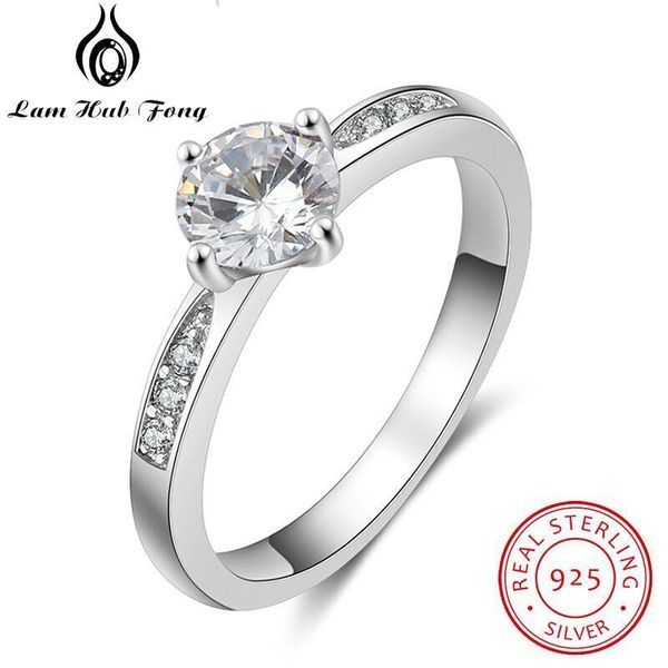 cluster rings 925 sterling silver for women simple style cubic zircon ring engagement wedding gift jewelry (lam hub fong), Golden;silver
cluster rings 925 sterling silver for women simple style cubic zircon ring engagement wedding gift jewelry (lam hub fong), Golden;silver