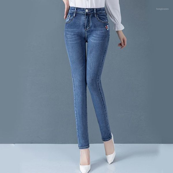 lucyever high waist women pencil jeans fashion autumn embroidery ripped female blue skinny jeans casual elastic korean slim jean1
lucyever high waist women pencil jeans fashion autumn embroidery ripped female blue skinny jeans casual elastic korean slim jean1