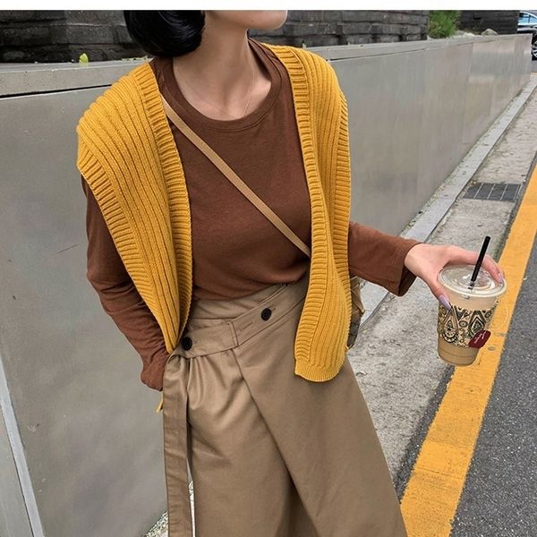 cdzrl a7seven knitted shawl student coat bibshawl bib women to wear autumn korean shirt with casual qkok1 for bib coat loose, White;black
cdzrl a7seven knitted shawl student coat bibshawl bib women to wear autumn korean shirt with casual qkok1 for bib coat loose, White;black