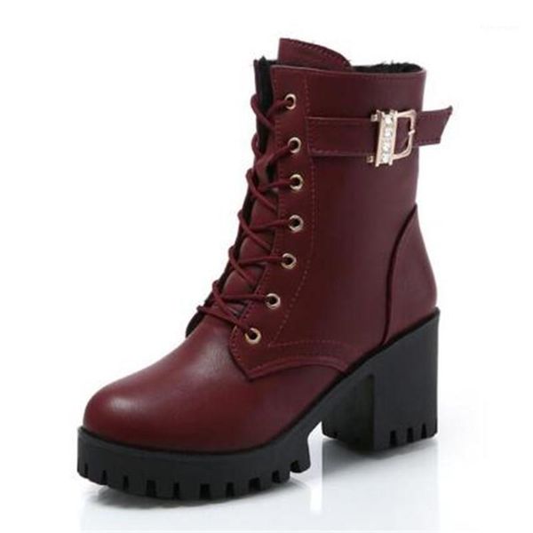 boots ladies shoes women ankle high heels autumn winter platform buckle zipper rivets sapatos femininos lace-up leather boots1, Black
boots ladies shoes women ankle high heels autumn winter platform buckle zipper rivets sapatos femininos lace-up leather boots1, Black