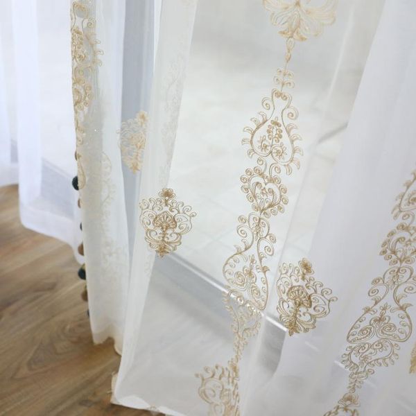european-style curtains for living dining room bedroom embroidery white tulle rustic decorations for home product customization
european-style curtains for living dining room bedroom embroidery white tulle rustic decorations for home product customization