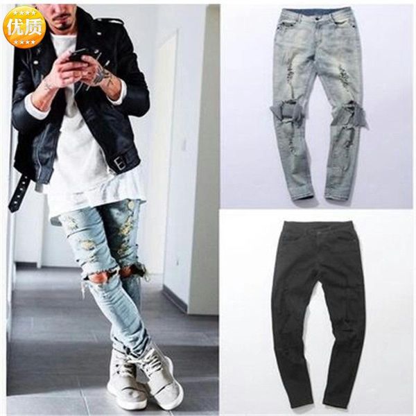 fashion new stretch jeans men's washed ripped jeans high street tide brand ripped motorcycle, Blue
fashion new stretch jeans men's washed ripped jeans high street tide brand ripped motorcycle, Blue