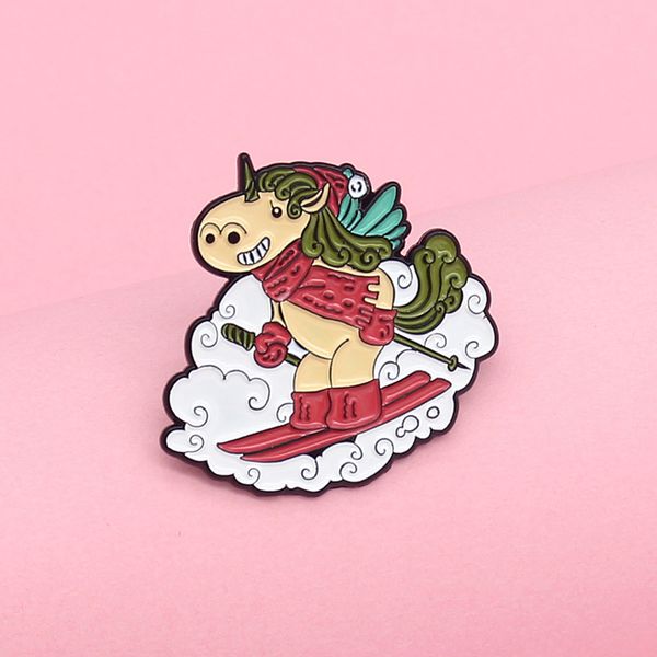 creative cartoon cute animals pony ski race enamel pins fun snowflake alloy brooch badge accessories woman jewelry gift for kid, Blue
creative cartoon cute animals pony ski race enamel pins fun snowflake alloy brooch badge accessories woman jewelry gift for kid, Blue