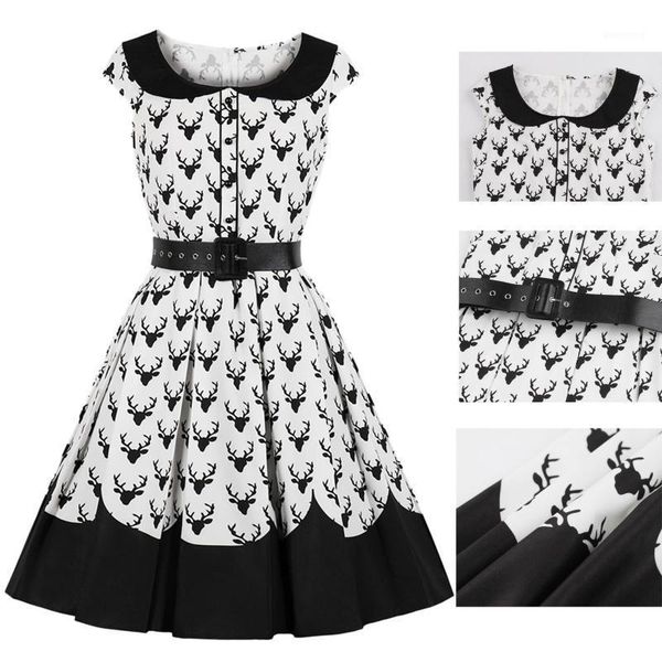 casual dresses women lady christmas dress round collar vintage print withbelt sleeveless skirt elasticity formal party autumn1, Black;gray
casual dresses women lady christmas dress round collar vintage print withbelt sleeveless skirt elasticity formal party autumn1, Black;gray