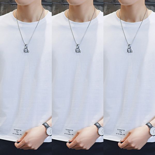 new fashion short sleeve men's round neck casual short in summer t-shirt t-shirt of 2019 fzsic, Black 
new fashion short sleeve men's round neck casual short in summer t-shirt t-shirt of 2019 fzsic, Black