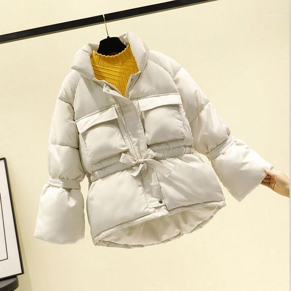 winter women's jacket new 2020 winter women's clothing short slim big pocket pleating thick warm coat women pakras black1, Black 
winter women's jacket new 2020 winter women's clothing short slim big pocket pleating thick warm coat women pakras black1, Black