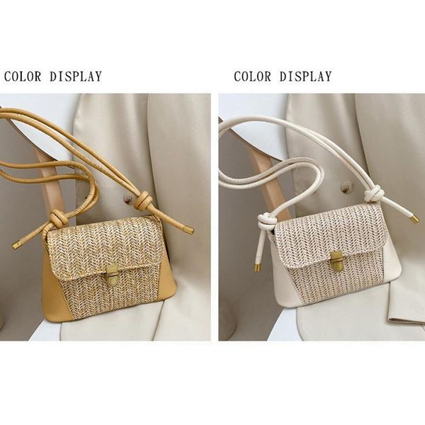 straw woven women's messenger bag fashion bohemian stitching pu leather shoulder bag underarm
straw woven women's messenger bag fashion bohemian stitching pu leather shoulder bag underarm