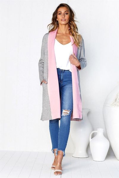women's wool & blends coat women 2021 long spring and autumn fashion candy color cardigan europes american winter coats womens vestidos, Black
women's wool & blends coat women 2021 long spring and autumn fashion candy color cardigan europes american winter coats womens vestidos, Black