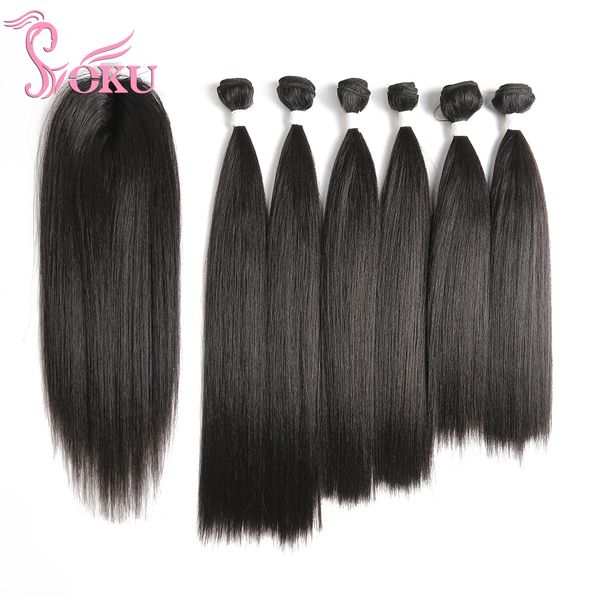 costume accessories synthetic hair weave with closure bundles natural black straight hair extension weaving 14-18 inch heat resistant fiber, Silver
costume accessories synthetic hair weave with closure bundles natural black straight hair extension weaving 14-18 inch heat resistant fiber, Silver