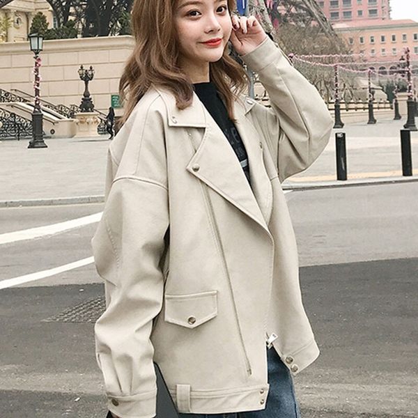 2021 new autumn elegant women ladies of false leather coat outwear bf single black style big dimensions pzgx
2021 new autumn elegant women ladies of false leather coat outwear bf single black style big dimensions pzgx