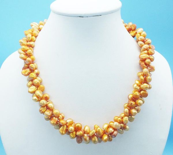 7-8mm natural white and natural multi-color, baroque pearl necklace. perfect for a bride, bridesmaids, weddings. necklace 20, Golden;silver
7-8mm natural white and natural multi-color, baroque pearl necklace. perfect for a bride, bridesmaids, weddings. necklace 20, Golden;silver