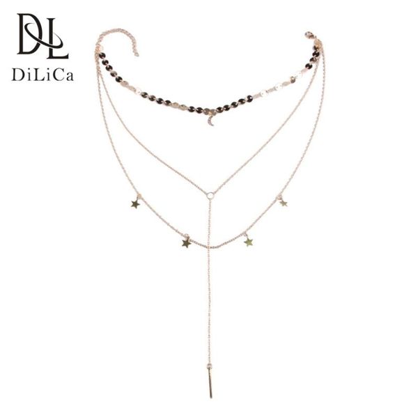 chains dilica korean fashion choker necklaces for women layering alloy star chain necklace pendant female long pendants, Silver
chains dilica korean fashion choker necklaces for women layering alloy star chain necklace pendant female long pendants, Silver