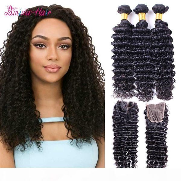 mink brazilian deep wave with closure 4 bundles with closure unprocessed brazilian hair with closure human hair weave, Black
mink brazilian deep wave with closure 4 bundles with closure unprocessed brazilian hair with closure human hair weave, Black
