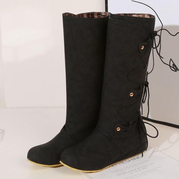 suede mid calf boots plus size 35-43 retro back laced women's shoes with platform casual middle tube boots women winter 20201, Black
suede mid calf boots plus size 35-43 retro back laced women's shoes with platform casual middle tube boots women winter 20201, Black