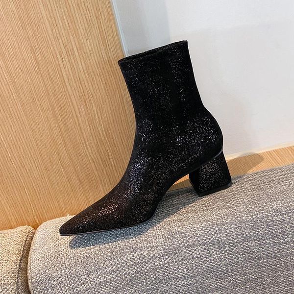 урожай ручной работа обувь для женщин kid замши кожаных сапог женских 5смов каблуков свадьба обуви женщины, Black
урожай ручной работа обувь для женщин kid замши кожаных сапог женских 5смов каблуков свадьба обуви женщины, Black