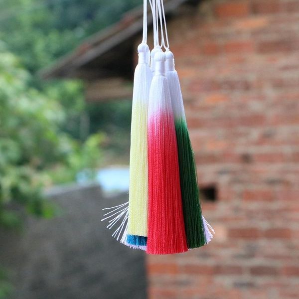 12pcs lot gradient color silk fringe tassel trim decorative sewing bang pendant tassels for curtains home decoration accessories h jllydo
12pcs lot gradient color silk fringe tassel trim decorative sewing bang pendant tassels for curtains home decoration accessories h jllydo