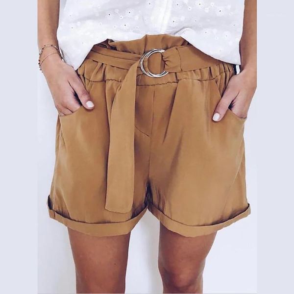 women's summer shorts casual loose high waist shorts lace-up belt solid color cloths female lady solid color fashion1, White;black
women's summer shorts casual loose high waist shorts lace-up belt solid color cloths female lady solid color fashion1, White;black