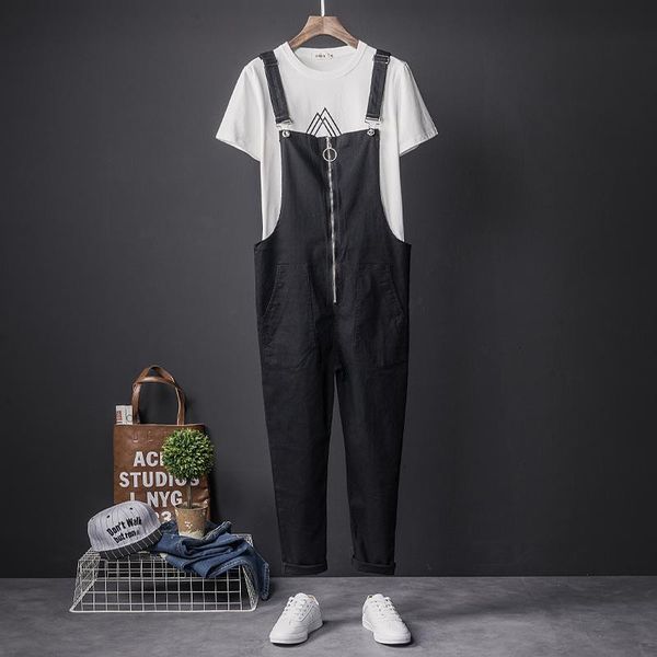 mens женские комбинезоны комбинезоны мода корейский повседневный черный slim fit zipper streetwear ромпер cargo мужской женский одежда комби, Black
mens женские комбинезоны комбинезоны мода корейский повседневный черный slim fit zipper streetwear ромпер cargo мужской женский одежда комби, Black