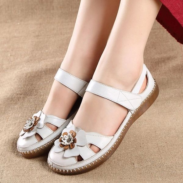 100% genuine leather sandals women summer shoes flat flowers mother shoes thick sole non-slip casual woman summer sandals a2425 #nq0q, Black
100% genuine leather sandals women summer shoes flat flowers mother shoes thick sole non-slip casual woman summer sandals a2425 #nq0q, Black