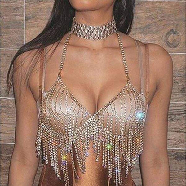 rhinestone hollow tassel breast body chain bra for women couple crystal bra body jewelry necklace chest chain jewelry gift t200508, Silver
rhinestone hollow tassel breast body chain bra for women couple crystal bra body jewelry necklace chest chain jewelry gift t200508, Silver
