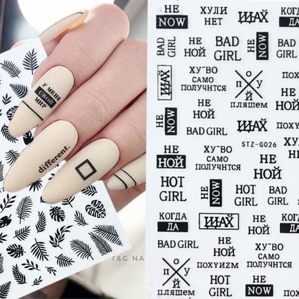 stickers & decals 3d nail sticker sliders russian letter art water transfer leaf heart valentine manicure tattoos chstzg023-31, Black
stickers & decals 3d nail sticker sliders russian letter art water transfer leaf heart valentine manicure tattoos chstzg023-31, Black