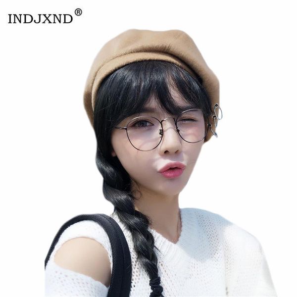 berets indjxnd womens knit beret hats wool female winter for women cap cashmere lady girl hat autumn, Blue;gray
berets indjxnd womens knit beret hats wool female winter for women cap cashmere lady girl hat autumn, Blue;gray