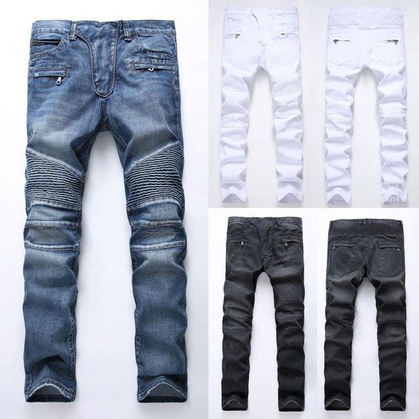 men skinny jeans stretchy jeans rip frayed stretch pant bike casual pant denim men1, Blue
men skinny jeans stretchy jeans rip frayed stretch pant bike casual pant denim men1, Blue