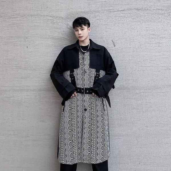 men's trench coats male japan streetwear vintage loose windbreaker jacket outerwear men retro pattern splice bandage long coat overcoat, Tan;black
men's trench coats male japan streetwear vintage loose windbreaker jacket outerwear men retro pattern splice bandage long coat overcoat, Tan;black