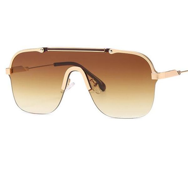 2021 new luxury designer siamese frameless sunshade glasses vintgae retro sunglasses men women brown oversized goggles oculos, White;black
2021 new luxury designer siamese frameless sunshade glasses vintgae retro sunglasses men women brown oversized goggles oculos, White;black