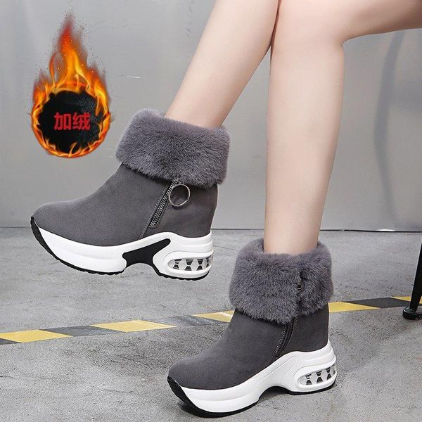 new winter ankle boots female zipper flock platform snow boots ladies plush sneakers increasing high heels women shoes woman, Black
new winter ankle boots female zipper flock platform snow boots ladies plush sneakers increasing high heels women shoes woman, Black