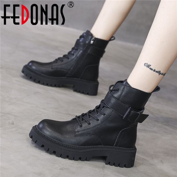 fedonas ins punk women ankle boots genuine leather side zipper shoes woman high heels fashion winter motorcycle boots shoes 201020, Black
fedonas ins punk women ankle boots genuine leather side zipper shoes woman high heels fashion winter motorcycle boots shoes 201020, Black
