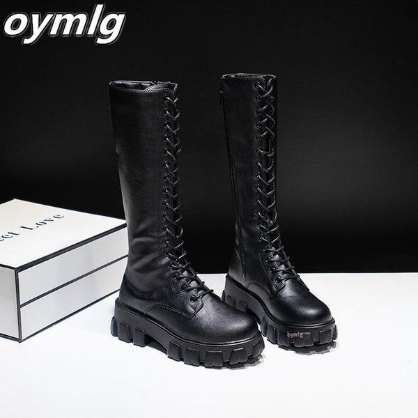 fashion women cross strap pu leather boots autumn winter knee high boots ladies thick sole platform botas mujer, Black
fashion women cross strap pu leather boots autumn winter knee high boots ladies thick sole platform botas mujer, Black