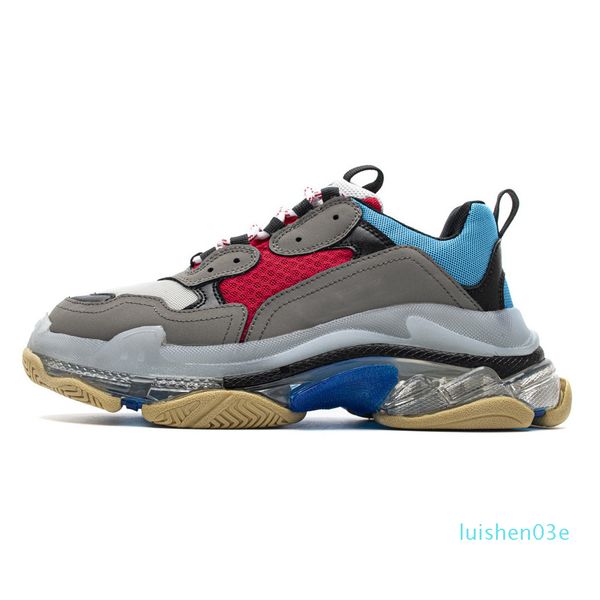 мужская кристалл bottom париж тройной 17fw sneaker черный кремовый красный папа обувь платформы женщин вскользь тренер ретро женские дизайне, Black
мужская кристалл bottom париж тройной 17fw sneaker черный кремовый красный папа обувь платформы женщин вскользь тренер ретро женские дизайне, Black