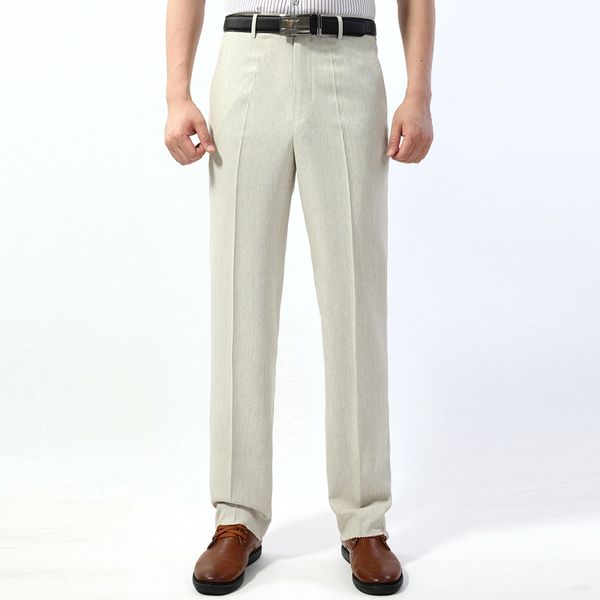 2020 thin linen of the men formal total om relaxed classic flat fit male straight pants size 40 4244 76ey, Black
2020 thin linen of the men formal total om relaxed classic flat fit male straight pants size 40 4244 76ey, Black