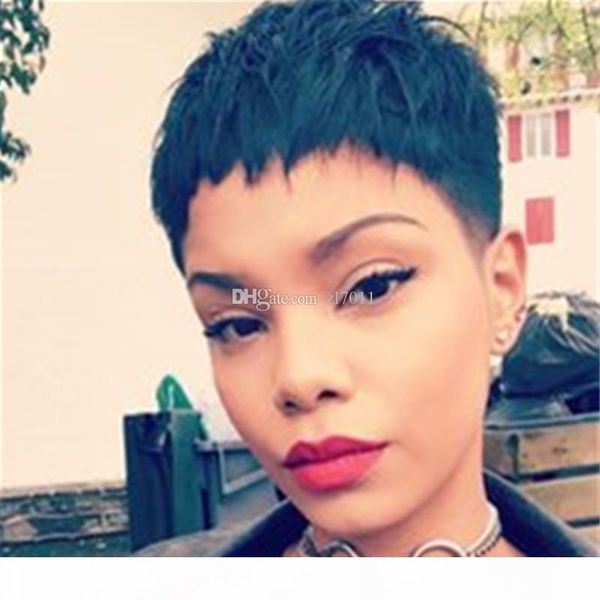 pixie cut wigs short human hair wigs natural straight wig brazilian remy hair part wig for black white women, Black;brown
pixie cut wigs short human hair wigs natural straight wig brazilian remy hair part wig for black white women, Black;brown