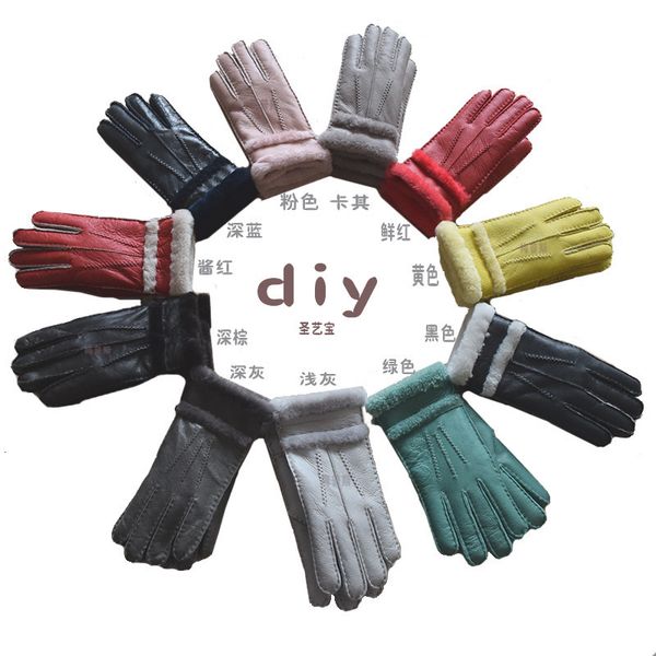 2020 new sheepskin wool integrated women' gloves winter warm leather gloves cycling outdoor gloves, Blue;gray
2020 new sheepskin wool integrated women' gloves winter warm leather gloves cycling outdoor gloves, Blue;gray