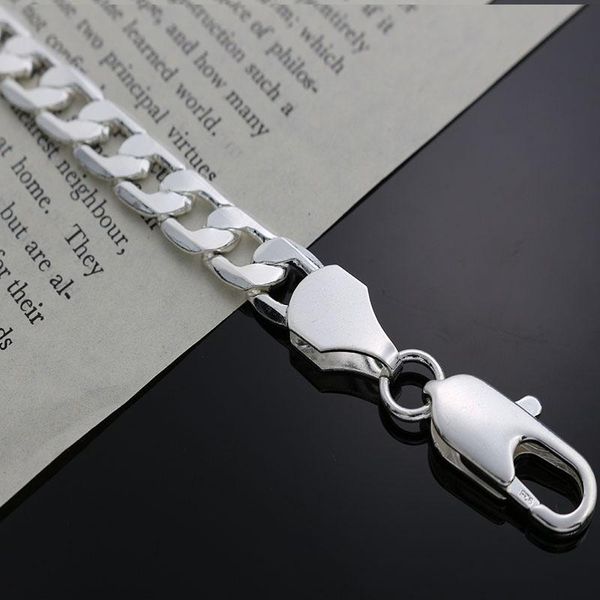 personalized man 10mm flat sideways silver color bracelets new listings fashion jewelry valentine's day gift h sqcizs, Black
personalized man 10mm flat sideways silver color bracelets new listings fashion jewelry valentine's day gift h sqcizs, Black