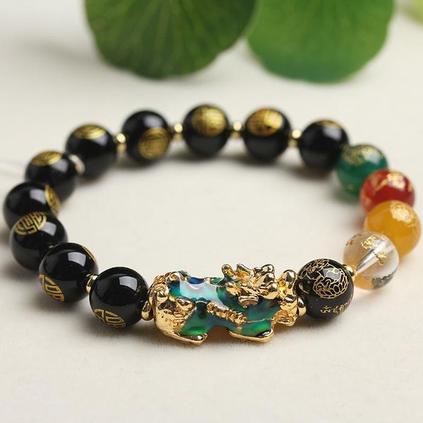 boeycjr lucky discoloration brave troops obsidian beads bracelet fashion jewelry energy bangles & bracelets for men & women, Black
boeycjr lucky discoloration brave troops obsidian beads bracelet fashion jewelry energy bangles & bracelets for men & women, Black