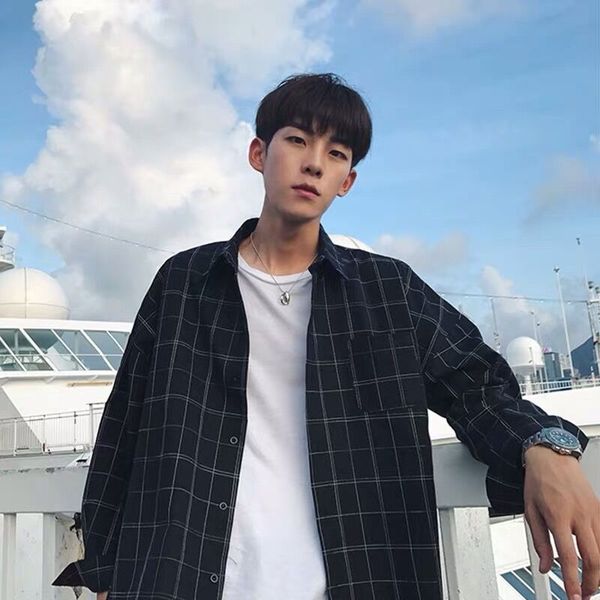 2021 new plaid long korean-style style flow students male fashion shirt polish versatile casual shirts c er0b, White;black
2021 new plaid long korean-style style flow students male fashion shirt polish versatile casual shirts c er0b, White;black