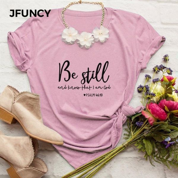 jfuncy be still and know that i am god t-shirt women religious christian tshirt casual summer faith bible verse graphic tee1, White
jfuncy be still and know that i am god t-shirt women religious christian tshirt casual summer faith bible verse graphic tee1, White