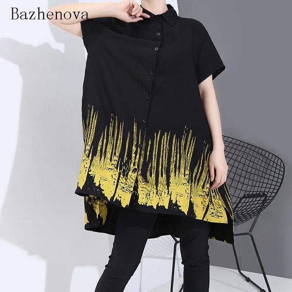 bazhenova korean style blouse women 2021 summer large size shirts women's loose woman printing long shirts girl shirt r656, White
bazhenova korean style blouse women 2021 summer large size shirts women's loose woman printing long shirts girl shirt r656, White