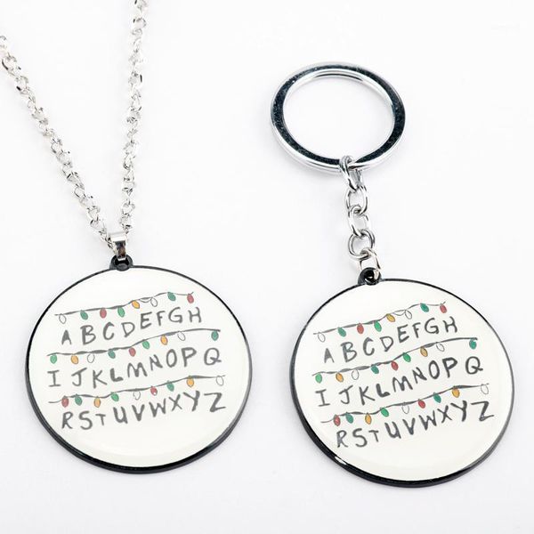 keychains riverdale 26 letters keyring keychain round enamel metal key chains tv jewelry colorful charm pendant necklace for men women1, Silver 
keychains riverdale 26 letters keyring keychain round enamel metal key chains tv jewelry colorful charm pendant necklace for men women1, Silver
