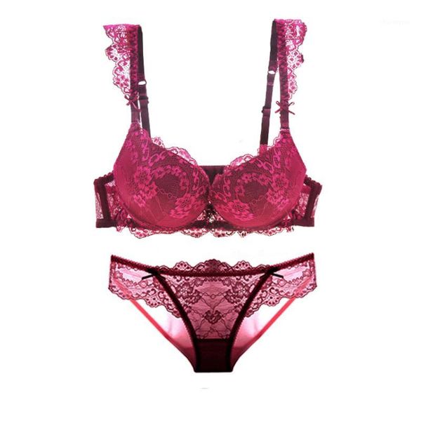 fashion lace bra set push up small deep v-neck young girl breathable adjustment underwear set1, Red;black
fashion lace bra set push up small deep v-neck young girl breathable adjustment underwear set1, Red;black
