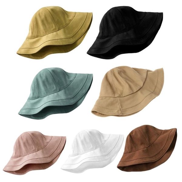 wide brim hats women summer bucket hat simple solid color sunscreen fisherman cap 2xpd, Blue;gray
wide brim hats women summer bucket hat simple solid color sunscreen fisherman cap 2xpd, Blue;gray
