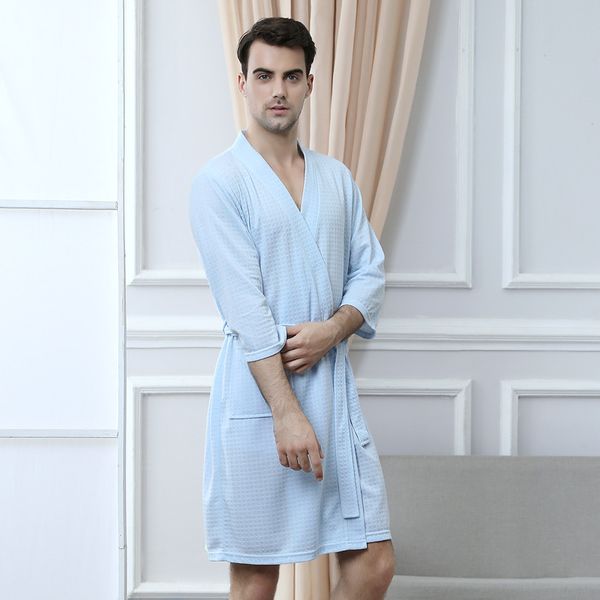 2021 new women's spring summer nightgowns kimono bathrobe female pockets solid sleepwear sashes three sleeve waffle robes sjm7, Black;red
2021 new women's spring summer nightgowns kimono bathrobe female pockets solid sleepwear sashes three sleeve waffle robes sjm7, Black;red
