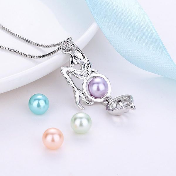 mermaid necklace imitation pearl beautiful women female jewelry collier party jewelry gifts choker pendant & necklace, Silver
mermaid necklace imitation pearl beautiful women female jewelry collier party jewelry gifts choker pendant & necklace, Silver