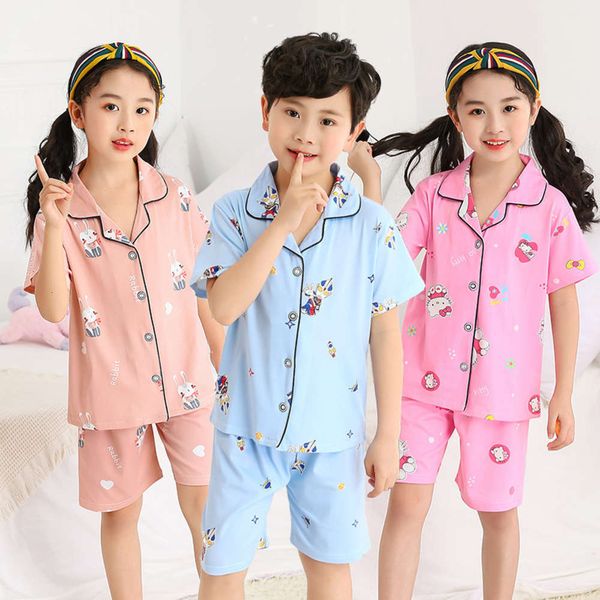 women's short summer sve cardigan shorts pajamas suit boys and girls children's home wear, Blue;red
women's short summer sve cardigan shorts pajamas suit boys and girls children's home wear, Blue;red