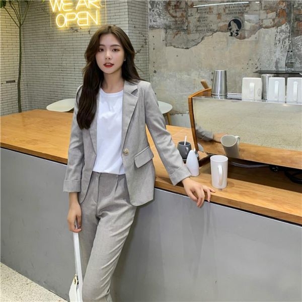 women's two piece pants 2021 autumn fashion classic suit pant set female korean version of the professional blazers trousers two-piece, White
women's two piece pants 2021 autumn fashion classic suit pant set female korean version of the professional blazers trousers two-piece, White