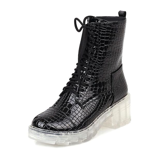 boots fashion winter pure color silver white round toe elegant cross tied motercycle matin ankle 34-39, Black
boots fashion winter pure color silver white round toe elegant cross tied motercycle matin ankle 34-39, Black