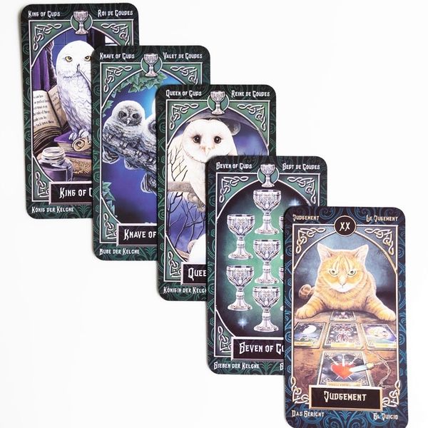 New Tarot Deck Familiars Tarot Legends Tarot Family Party Board Game 78 Cards/set Y200421